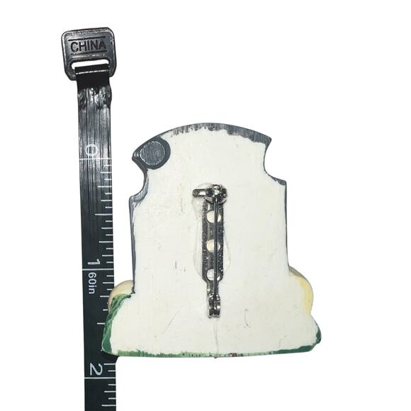 Vintage Halloween gravestone pin - Picture 3 of 4